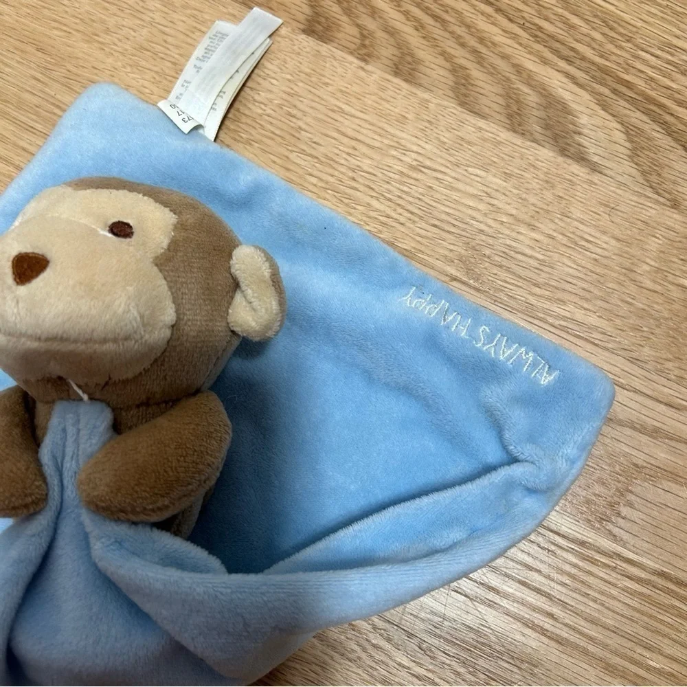 Carter’s Monkey Lovey Blankie Blanket Plush Always Happy Baby Kids Security